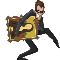 clipart escape room zagreb mona lisa heist